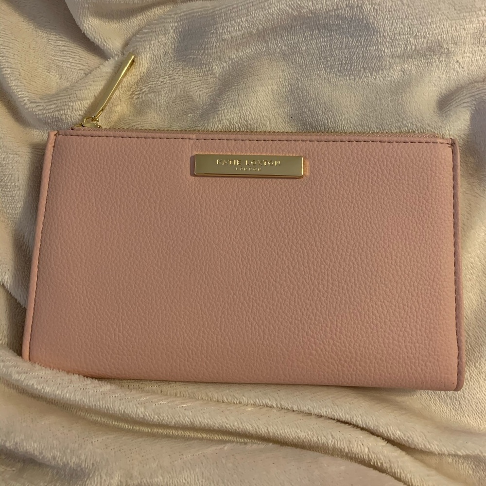 KATIE LOXTON LONDON SLIM WALLET BLUSH PINK